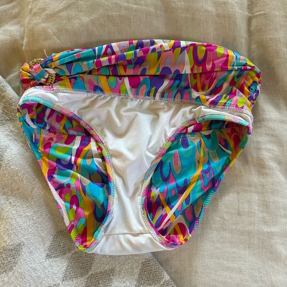 Trina Turk Colorful Patterned Bikini Bottom - Picture 3 of 4